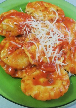 Una foto de Raviolis caseros