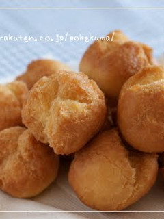 A picture of Easy Snack Made with Pancake Mix Sata Andagi (Okinawan Doughnuts).