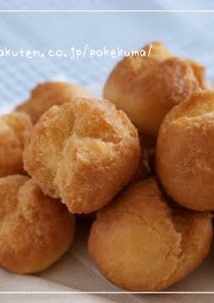 A picture of Easy Snack Made with Pancake Mix Sata Andagi (Okinawan Doughnuts).