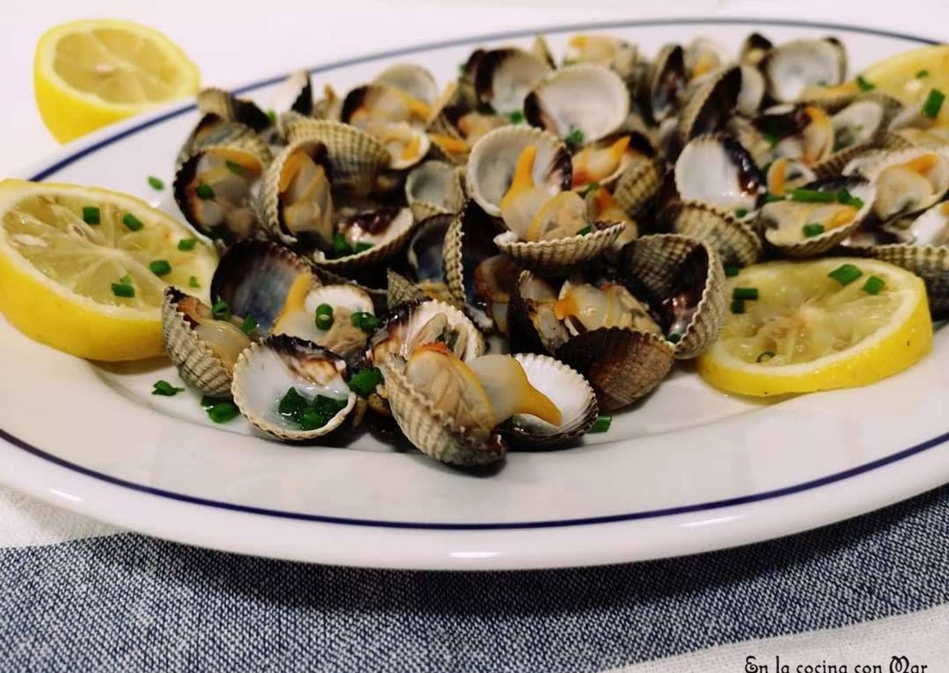 Berberechos al limón