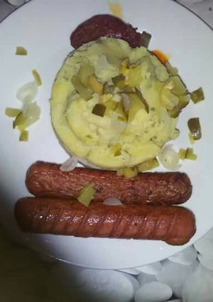 Foto principal de Puré de patatas con bacón y cebolleta
