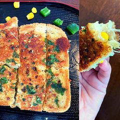 A picture of Cheesy Garlic Bread in 10 minute | Garlic Bread | Instant Recipe.