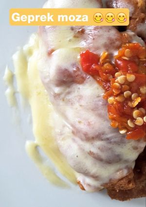 Foto resep Ayam geprek sambal mozarella