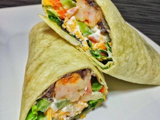 Spicy Shrimp Burritos