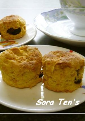 A picture of Okara (Soy Pulp) and Kabocha Squash Scones.