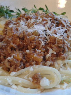 A picture of Easy Meat Sauce Pasta.