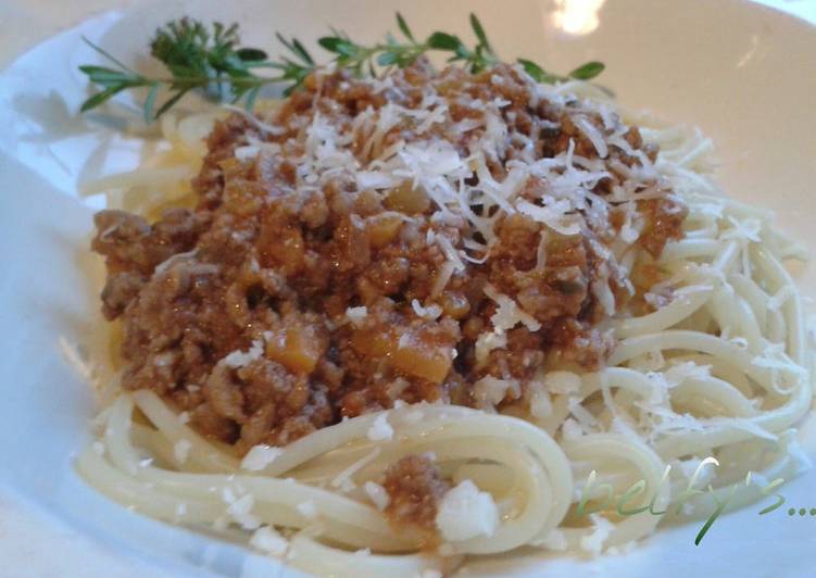 Recipe of Perfect Easy Meat Sauce Pasta