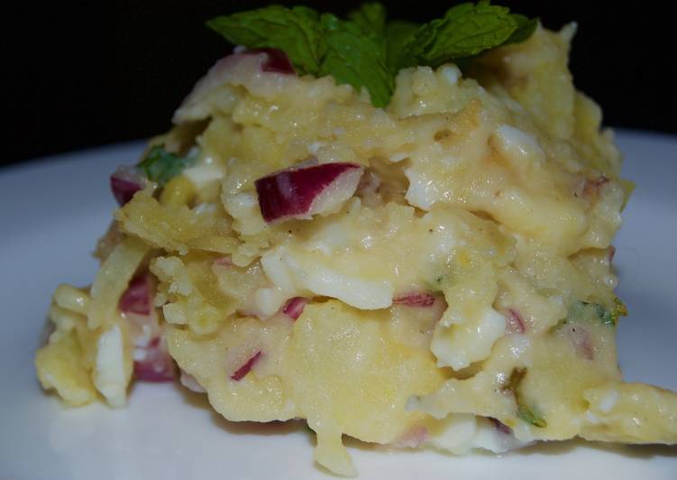 Recipe of Super Quick Minty baked Potato Salad