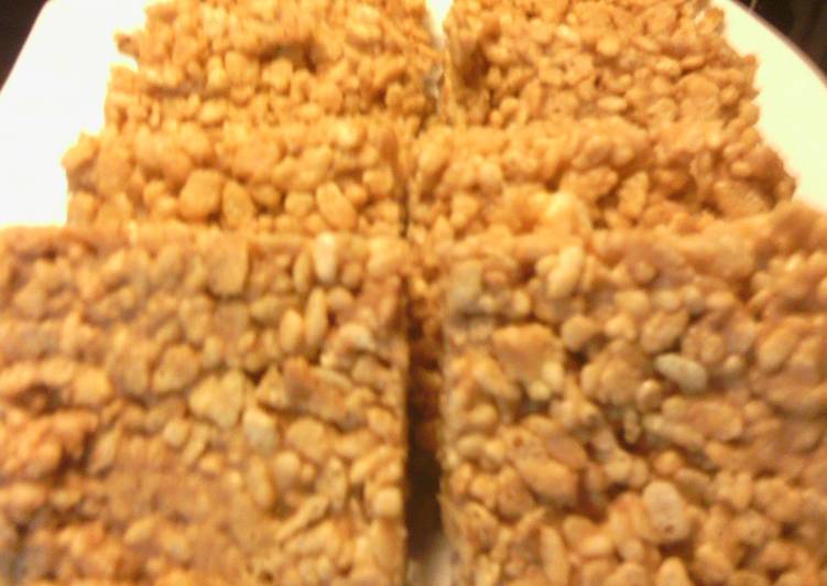 Recipe of Any-night-of-the-week sunshines peanut butter rice krispies