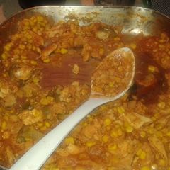 A picture of Chilaquiles.