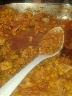 A picture of Chilaquiles.