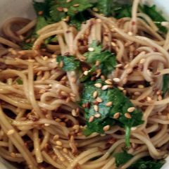 Hot and cold soba noodles A picture of Hot and cold soba noodles.