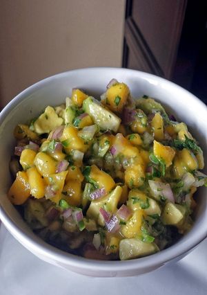 A picture of Mango & Avocado Salsa.
