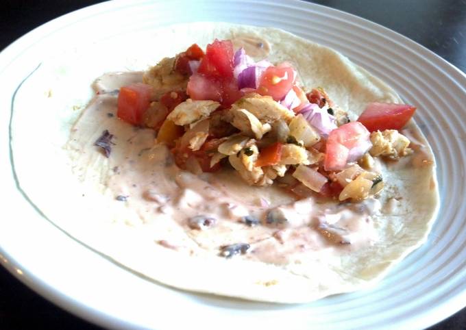 Snapper Tacos with Chipotle Cream