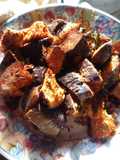 Zaalouk con vegetales secos - ensalada de Berenjena marroquí