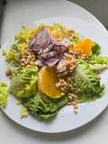 Salade d’hiver au boulgour, pois chiches et oranges