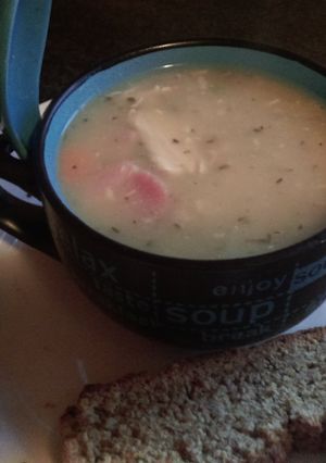 A picture of Mandys Christmas soup.