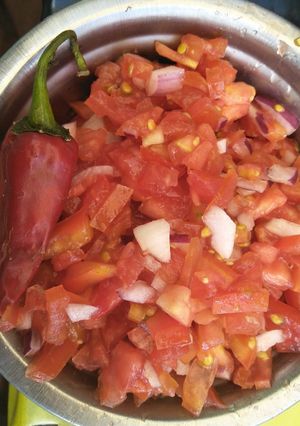 A picture of Kachumbari.