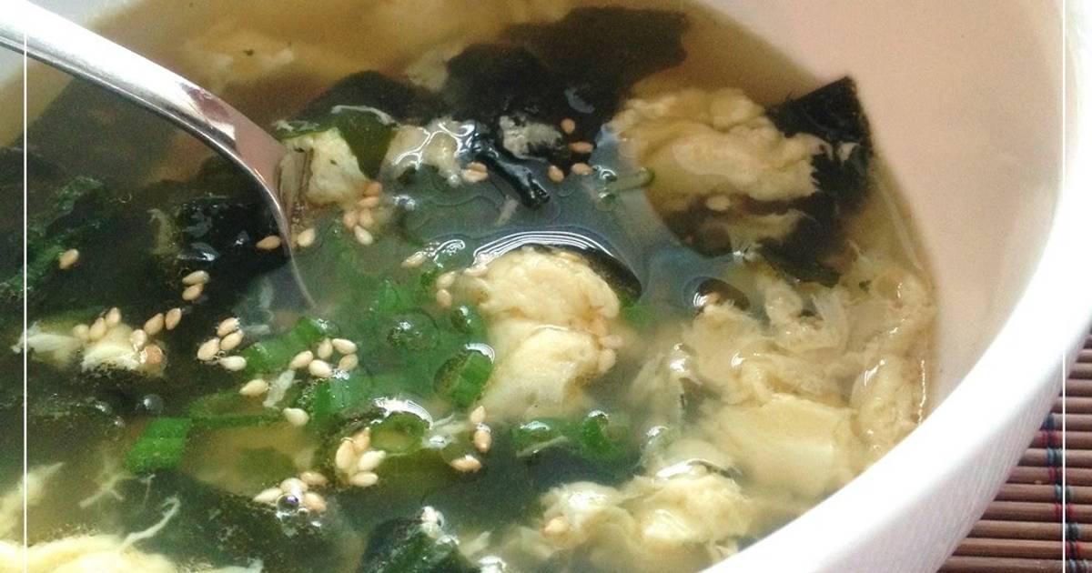 Seaweed and shop egg soup