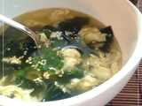 wakame egg soup
