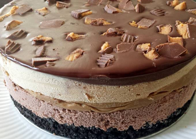 Easiest Way to Make Appetizing Chocolate Peanut Butter Ice Cream Torte
