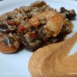 Arroz integral y salsa romesco