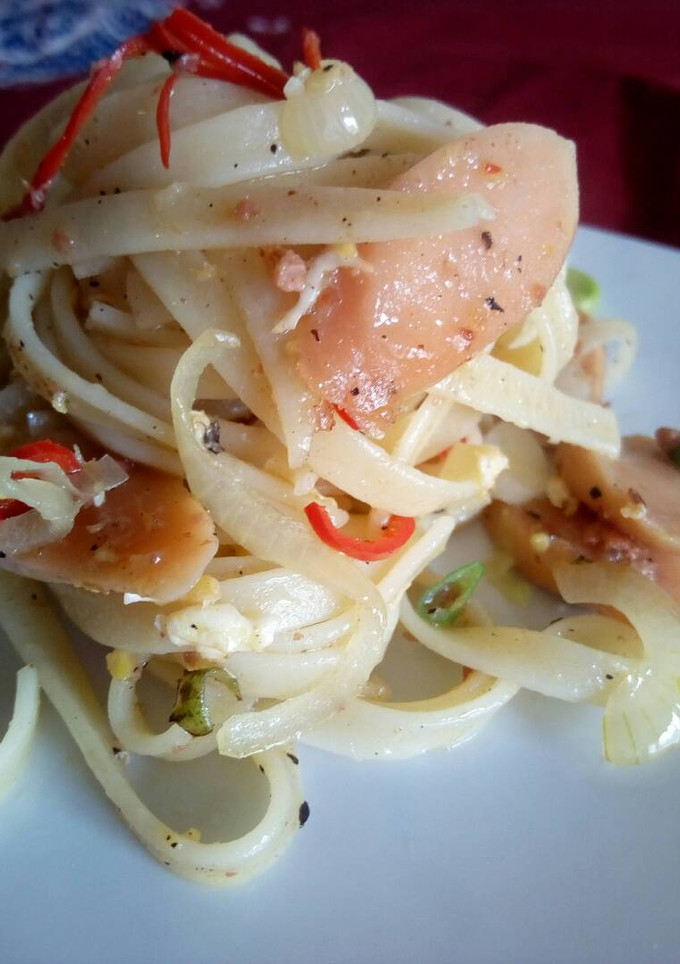 Foto resep Fettuccine aglio olio ala2