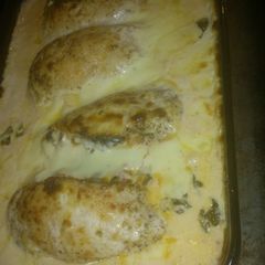 A picture of Pepperjack Spinich Chicken.