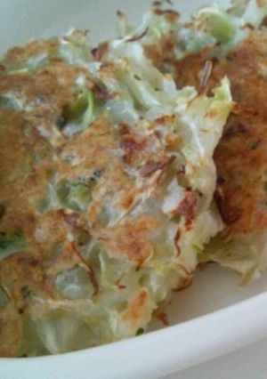 A picture of Final Stage of Baby Food Egg-less Okonomiyaki.