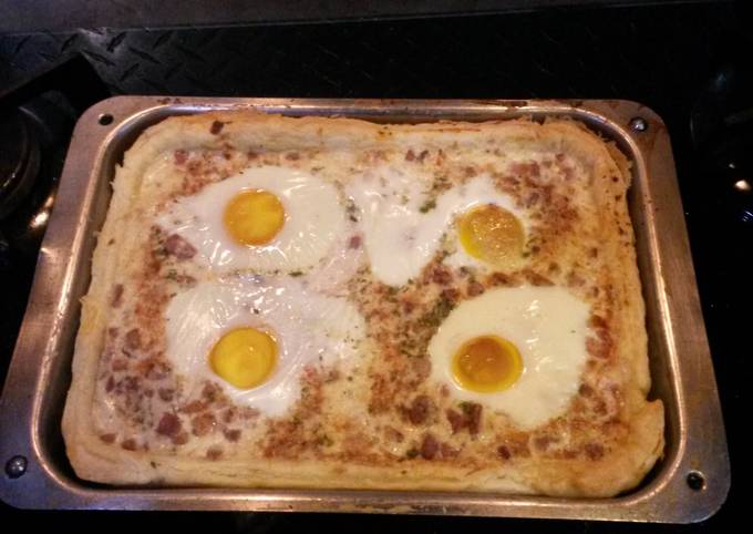 Recipe of Jamie Oliver Bacon and Egg Pie