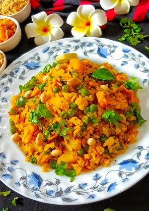 A picture of Batata Kanda Poha.