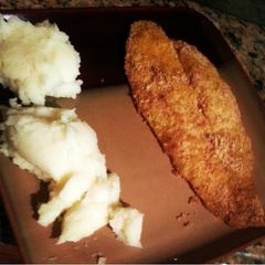 A picture of Swai in Lemon Butter Sauce.
