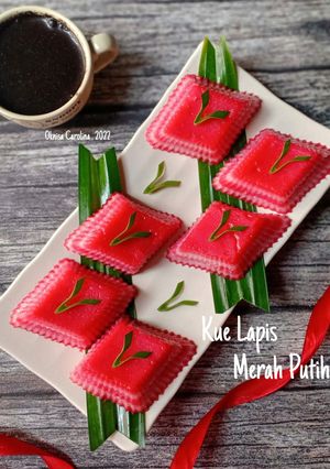 Foto resep Kue Lapis Merah Putih