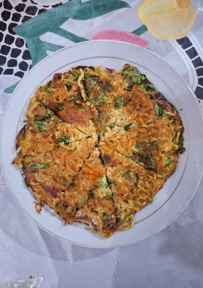 Foto resep Omelet Mie