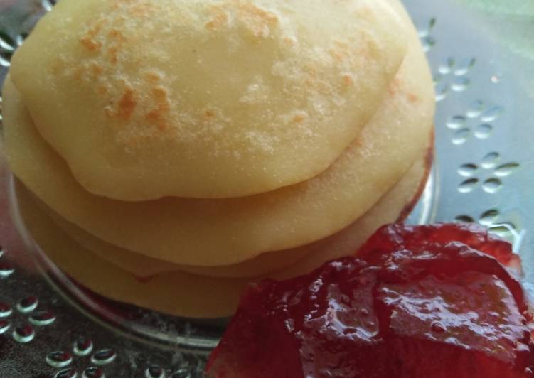 Resep Pancake super simple, no teflon, no baking powder, Enak Banget