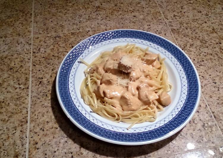 Easiest Way to Make Favorite Cheesy Chipotle Chicken Pasta