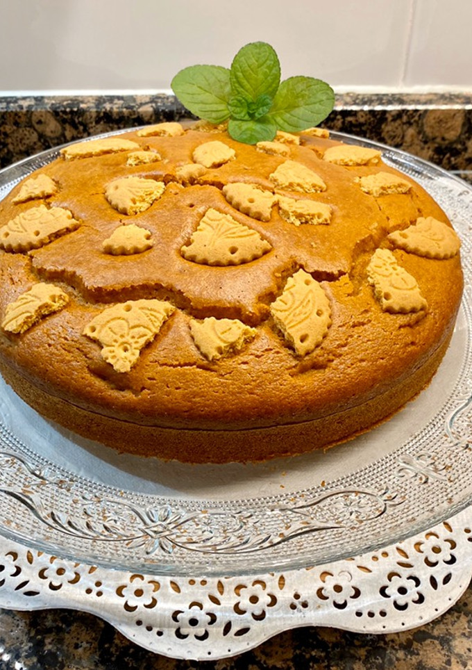 Una foto de Pastel de galletas con 3 ingredientes (sin harina, sin huevo)