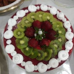 A picture of Strawberry cream dessert.