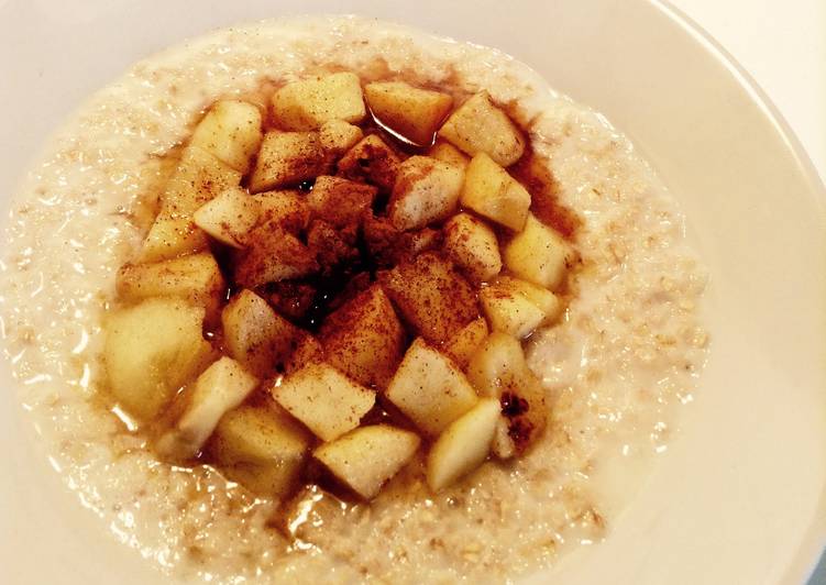 Steps to Prepare Super Quick Homemade Apple and Cinnamon Oatmeal