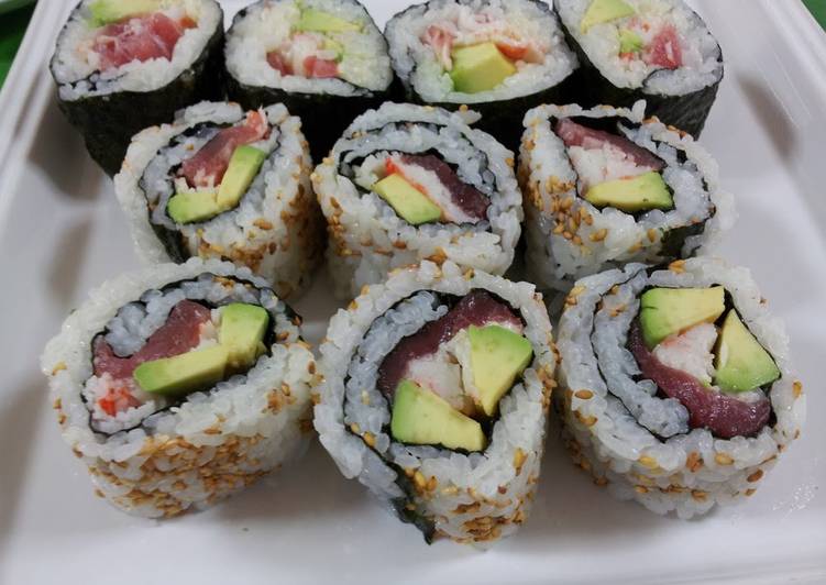 Step-by-Step Guide to Prepare Any-night-of-the-week California Roll with Raw Tuna