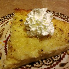A picture of In a flash, shortcut coconut custard pie.