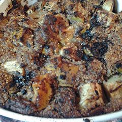 A picture of Apple and Almond Crumble.
