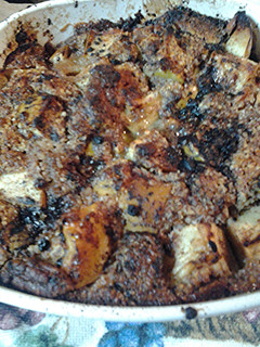 A picture of Apple and Almond Crumble.
