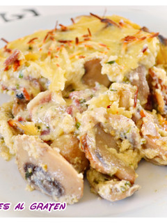 Una foto de Gratinado de champiñones. (Thermomix)