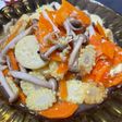 Tumis Tahu Jepang, Jamur Shimeji, Wortel, Putren