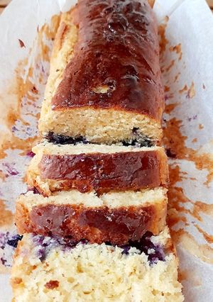 Foto de Bolo de Limão e Mirtilos