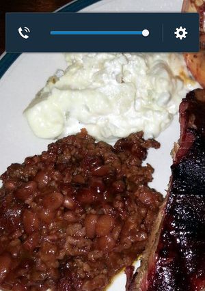 A picture of BBQ baked beabs.