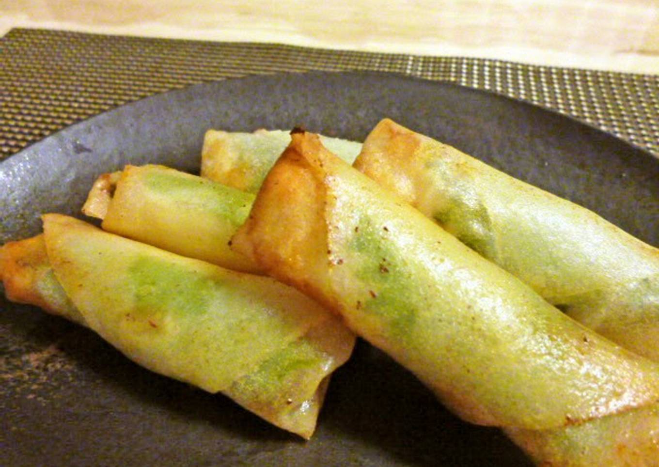 Recipe of Quick Shrimp and Ground Chicken Spring Rolls