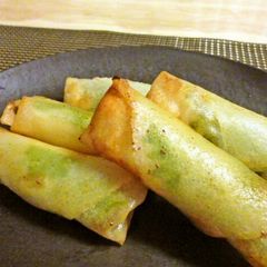 Shrimp and Ground Chicken Spring Rolls A picture of Shrimp and Ground Chicken Spring Rolls.