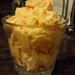 A picture of Orange Fluff Jello Salad.